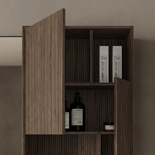 Wall unit with niches