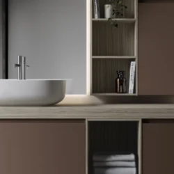 Click countertop washbasin in Mineralux or Mineralsolid  - Ideagroup