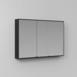 Multiplo rectangular mirror cabinet with two or three doors  - Ideagroup