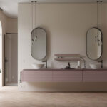 Asola metal framed oval mirror  - Ideagroup