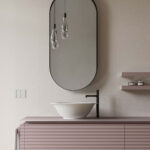 Asola metal framed oval mirror  - Ideagroup