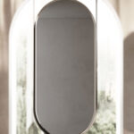 Beauty ceiling-mounted double-sided oval mirror  - Ideagroup