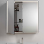 Multiplo rectangular mirror cabinet with two or three doors  - Ideagroup