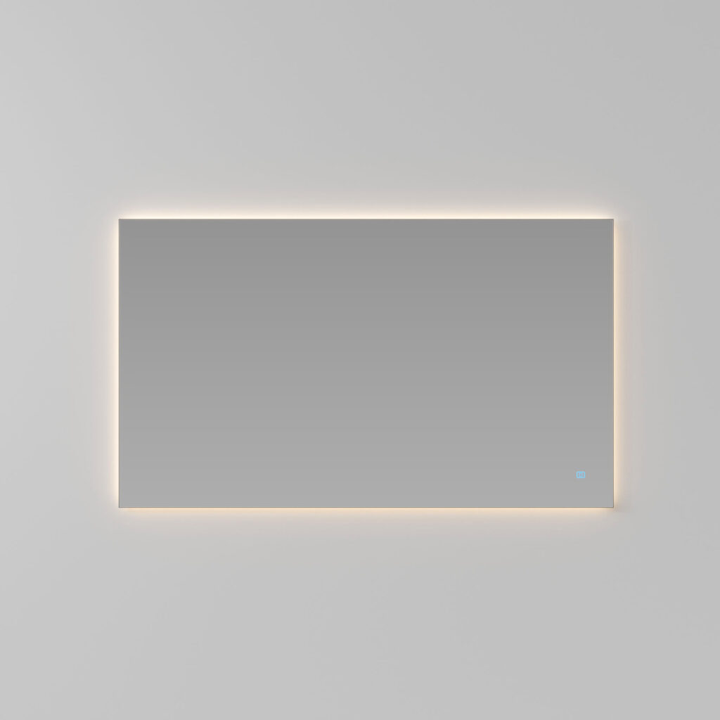 Side rectangular mirror with LED backlighting  - Ideagroup