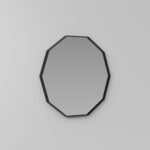 Deka aluminium-framed decagonal mirror  - Ideagroup