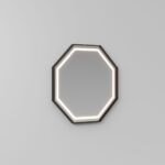 Ottagono octagonal mirror with edge LED lighting  - Ideagroup