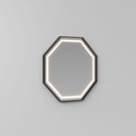 Ottagono octagonal mirror with edge LED light  - Ideagroup