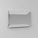 Trapezio aluminium-framed rectangular mirror  - Ideagroup