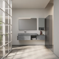 Frame aluminium-framed rectangular mirror  - Ideagroup
