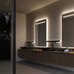 Side-Up rectangular mirror with LED backlighting  - Ideagroup