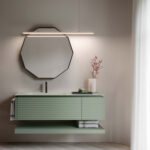 Deka aluminium-framed decagonal mirror  - Ideagroup