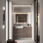 Eco rectangular mirror with integrated lighting  - Ideagroup