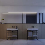 Frame aluminium-framed rectangular mirror  - Ideagroup