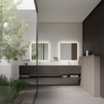 Joule square mirror with light  - Ideagroup