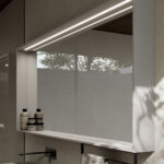 Nest rectangular framed mirror with integrated light  - Ideagroup