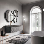 Ottagono aluminium-framed octagonal mirror  - Ideagroup