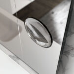 SAT/SAL aluminium-framed rectangular mirror with magnifying mirror  - Ideagroup