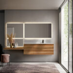 Side rectangular mirror with LED backlight  - Ideagroup