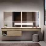 Side rectangular mirror with LED backlight  - Ideagroup