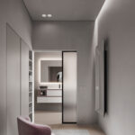 Side rectangular mirror with LED backlight  - Ideagroup