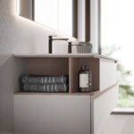 Side rectangular mirror with LED backlight  - Ideagroup