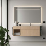 Side-Up rectangular mirror with LED backlight  - Ideagroup