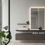 Side-Up rectangular mirror with LED backlight  - Ideagroup