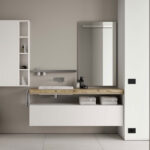 Side-Up rectangular mirror with LED backlight  - Ideagroup