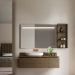 Side-Up rectangular mirror with LED backlight  - Ideagroup