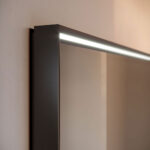 Tecnica aluminium-framed rectangular mirror with integrated light  - Ideagroup