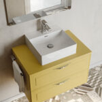 Fylo square countertop ceramic washbasin  - Ideagroup