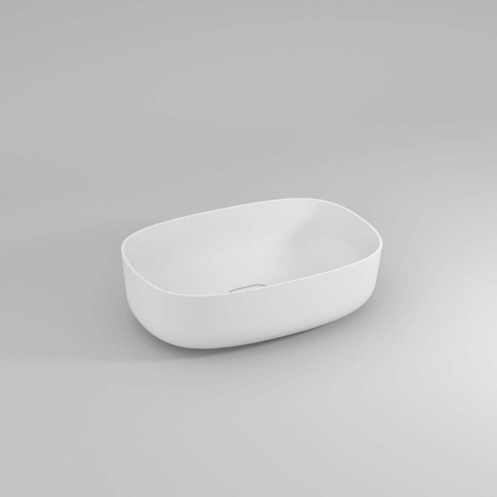 Click countertop washbasin in Mineralux or Mineralsolid  - Ideagroup