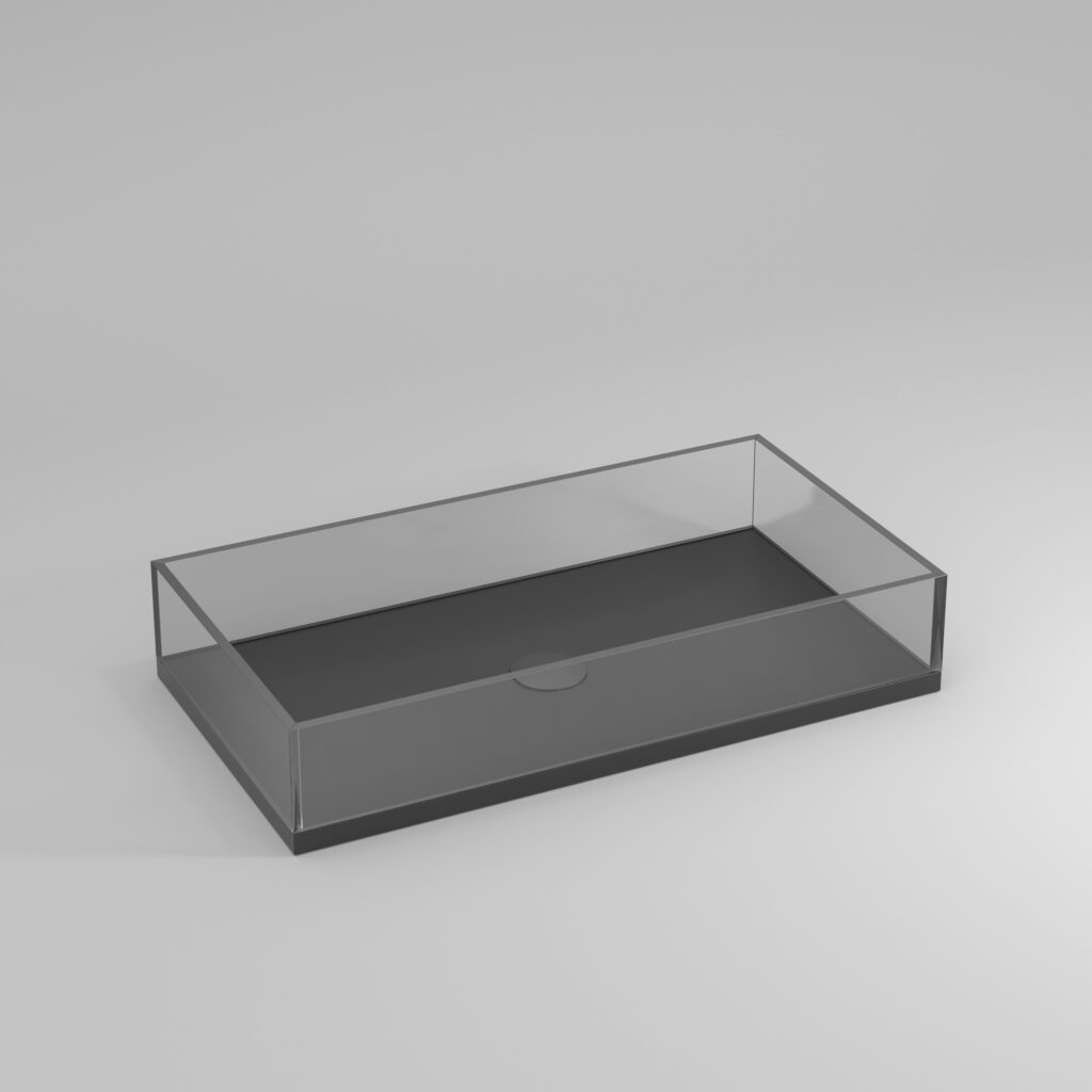Light glass countertop washbasin  - Ideagroup
