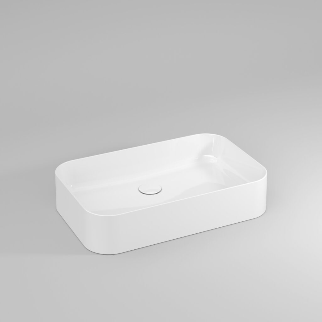 Slim ceramic countertop washbasin  - Ideagroup