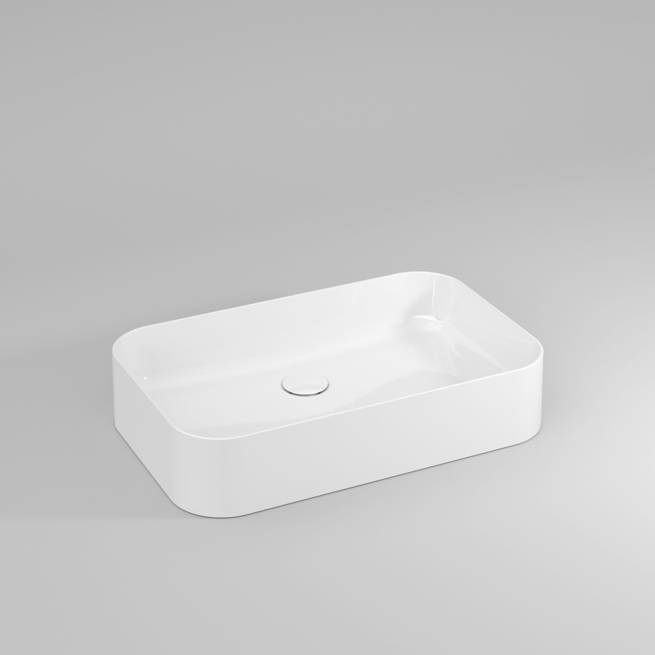 Slim countertop washbasin