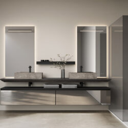 Slide marble countertop washbasin  - Ideagroup