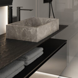 Slide marble countertop washbasin  - Ideagroup