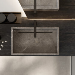 Slide marble countertop washbasin  - Ideagroup