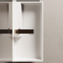 Cubik countertop washbasin in Aquatek or Aquagel  - Ideagroup