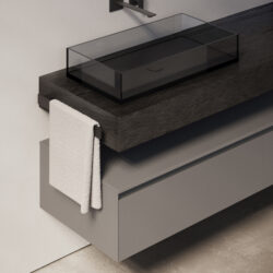 Light glass countertop washbasin  - Ideagroup