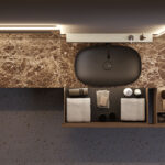 Pool ceramic countertop washbasin  - Ideagroup