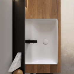 Touch ceramic countertop washbasin  - Ideagroup
