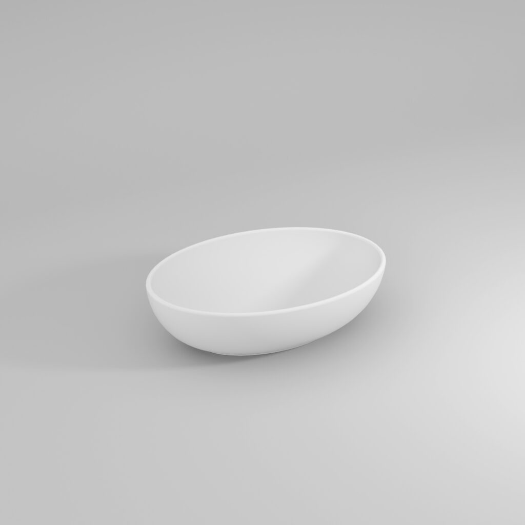 Mini-Softly ceramic countertop washbasin  - Ideagroup