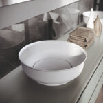 Nicole Tondo countertop washbasin in Mineralux or Mineralsolid  - Ideagroup