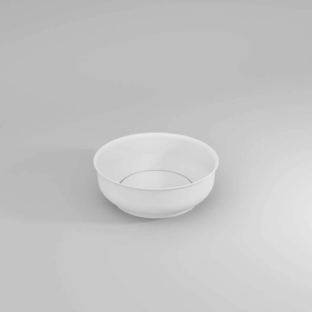Nicole round countertop washbasin in Mineralux or Mineralsolid  - Ideagroup