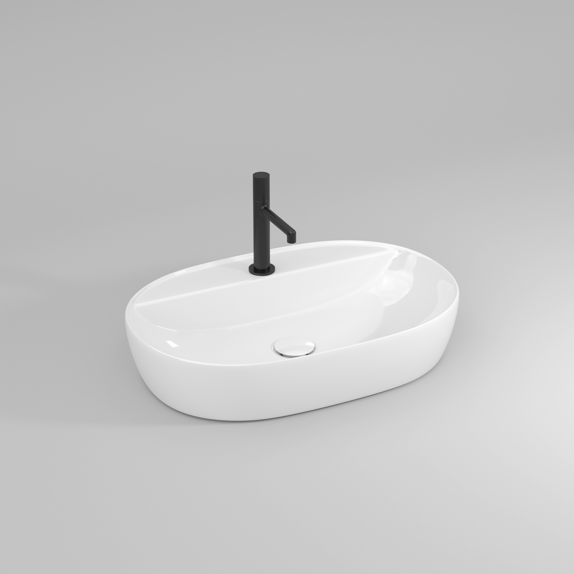 Sindy oval washbasin
