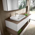 Slim ceramic built-in washbasin  - Ideagroup