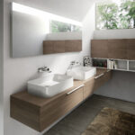 Slim ceramic countertop washbasin  - Ideagroup