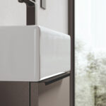 Touch ceramic countertop washbasin. Finished on all 4 sides  - Ideagroup