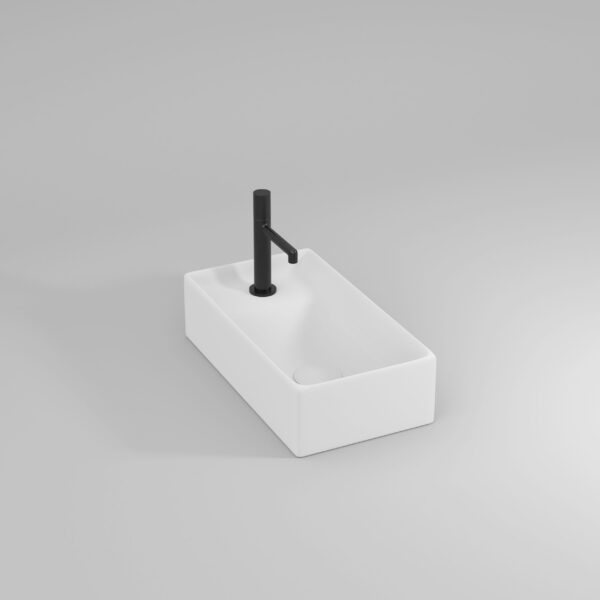 Touch washbasin finished on all 4 sides